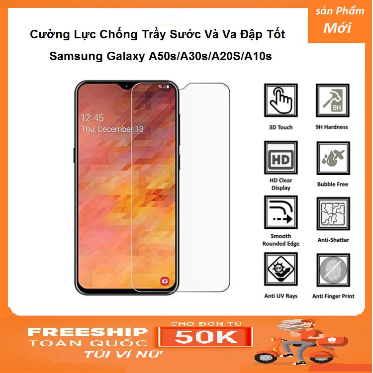 Kính Cường Lực trong suốt không full Cho Samsung Galaxy A50s/ A30s/ A20s/ A10s