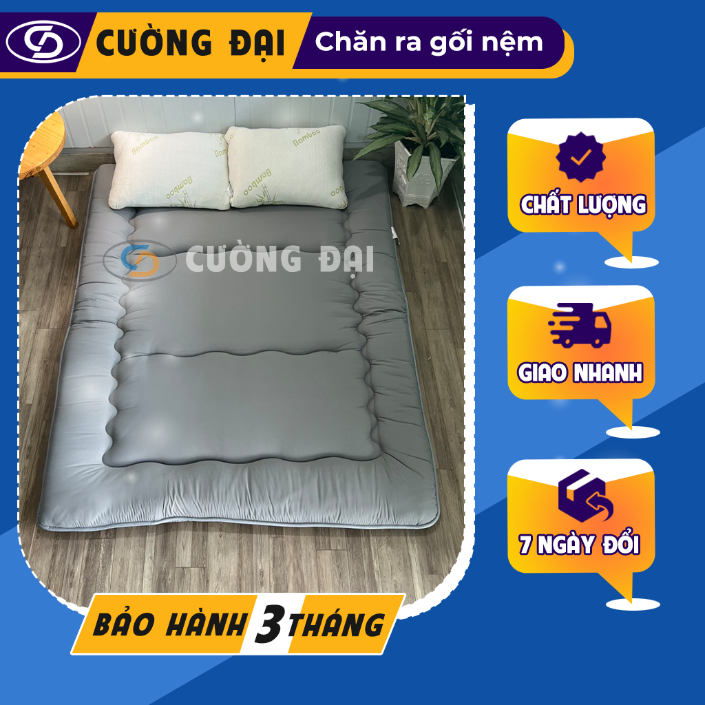 Topper Nệm bông xuất nhật TAKARA 1m,1m2, 1m4 1m6 1m8 dài 2m/ Nệm trải sàn, Nệm gấp 3 giá rẻ