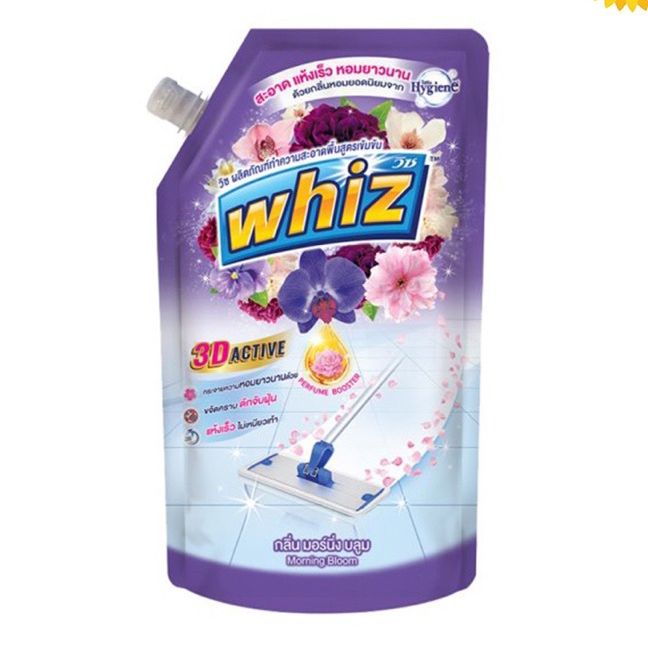 Nước Lau Sàn Diệt Khuẩn Whiz 3D Thái Lan 800Ml Với Công Nghệ Mới 3D Active Giúp Diệt Khuẩn Tốt Hơn Và Hương Thơm .