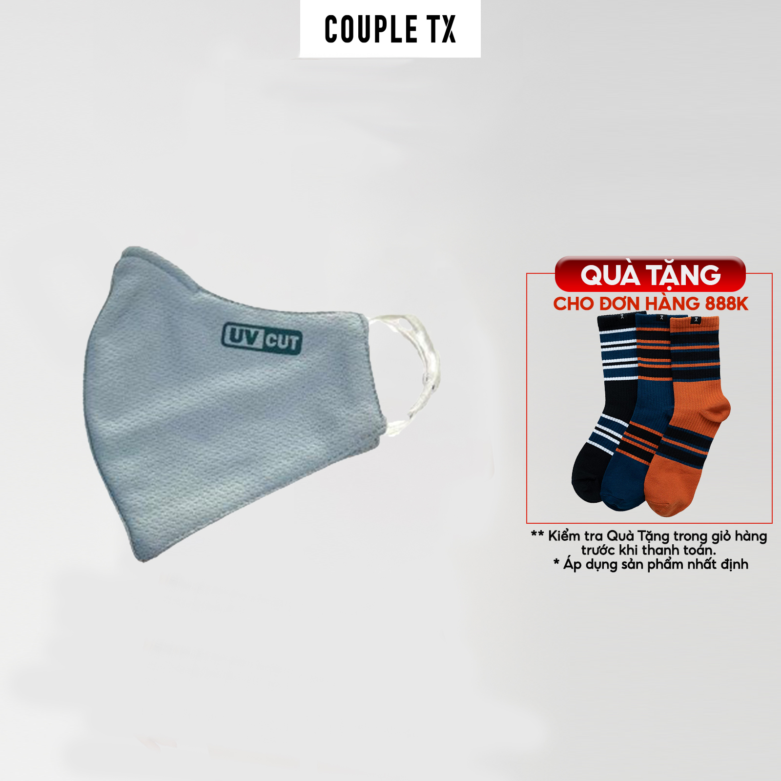 Couple tx - khẩu trang uv logo phản quang mfa 1005