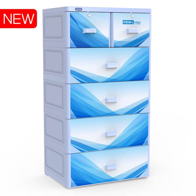 [HCM]Tủ nhựa Duy Tân MINA L    Kích thước: Ngang 70cm x Sâu 48cm x Cao 130cm -GIAO NHANH 2H LIÊN HỆ SHOP