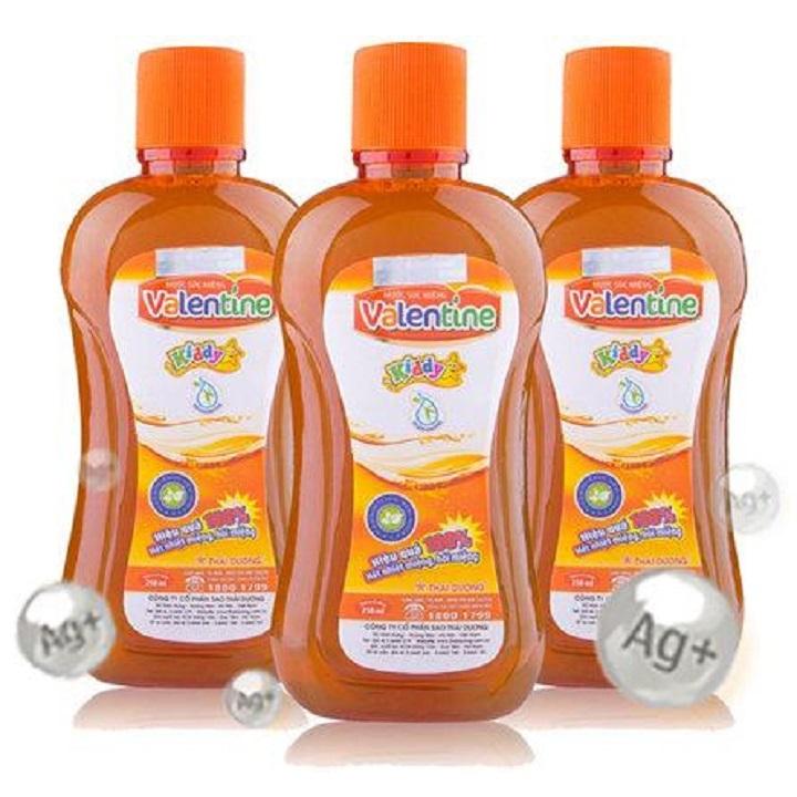 Combo 2 Chai Nước súc miệng trị nhiệt miệng, hôi miệng Valentine Sao Thái Dương 250ml