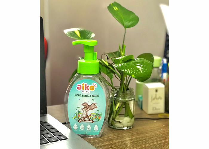 Bọt rửa bình sữa và hoa quả Aiko