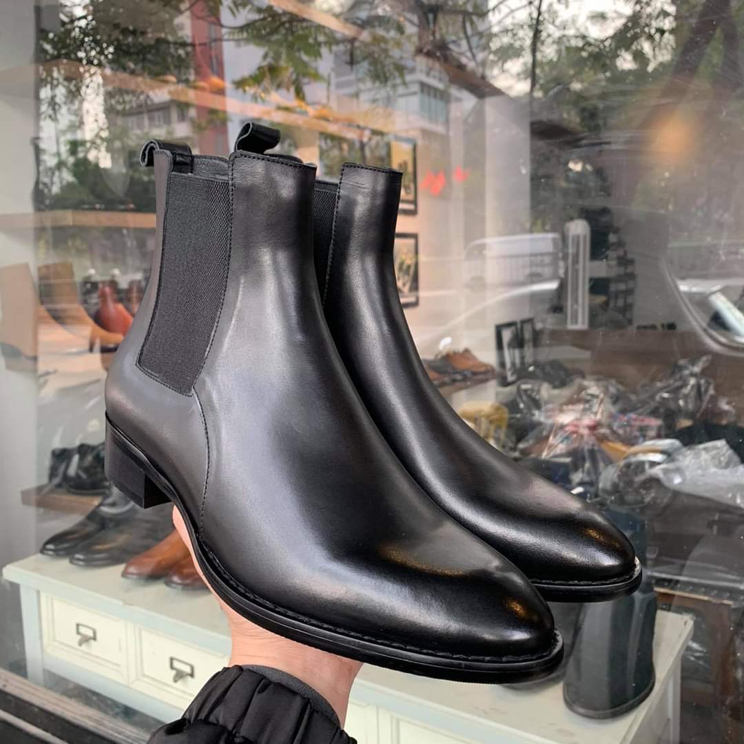 Chelsea Boots Da Bò Đế cao su-khâu đế Streetwear BẢO HÀNH 12 THÁNG Tặng Kèm Phụ Kiện