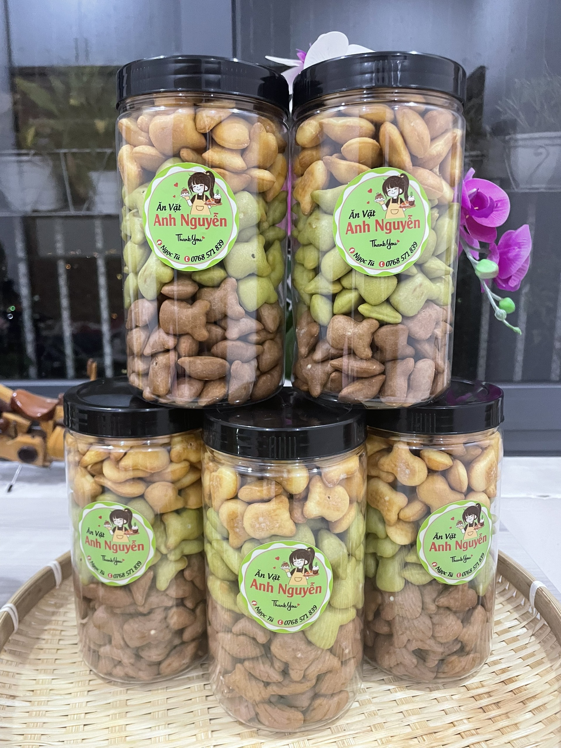 Bánh gấu mix 3 vị hộp 450gr