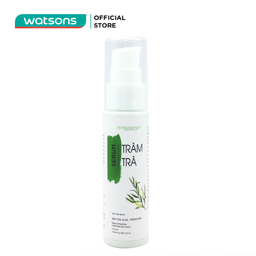 Serum Milaganics Tràm Trà Giảm Mụn Làm Mờ Vết Thâm 30ml