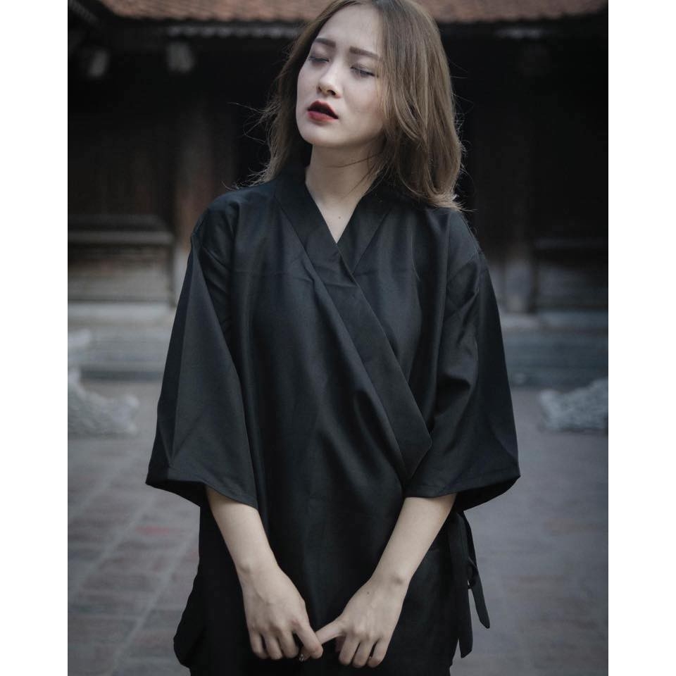 Áo Yukata in hình cô gái Geisha unisex cho nam và nữ - Phong cách Nhật Bản - Lay Unisex