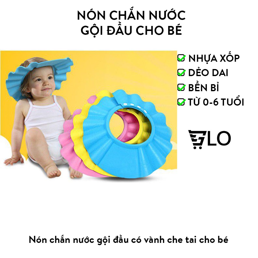 Nón Chắn Nước Gội Đầu Cho Bé
