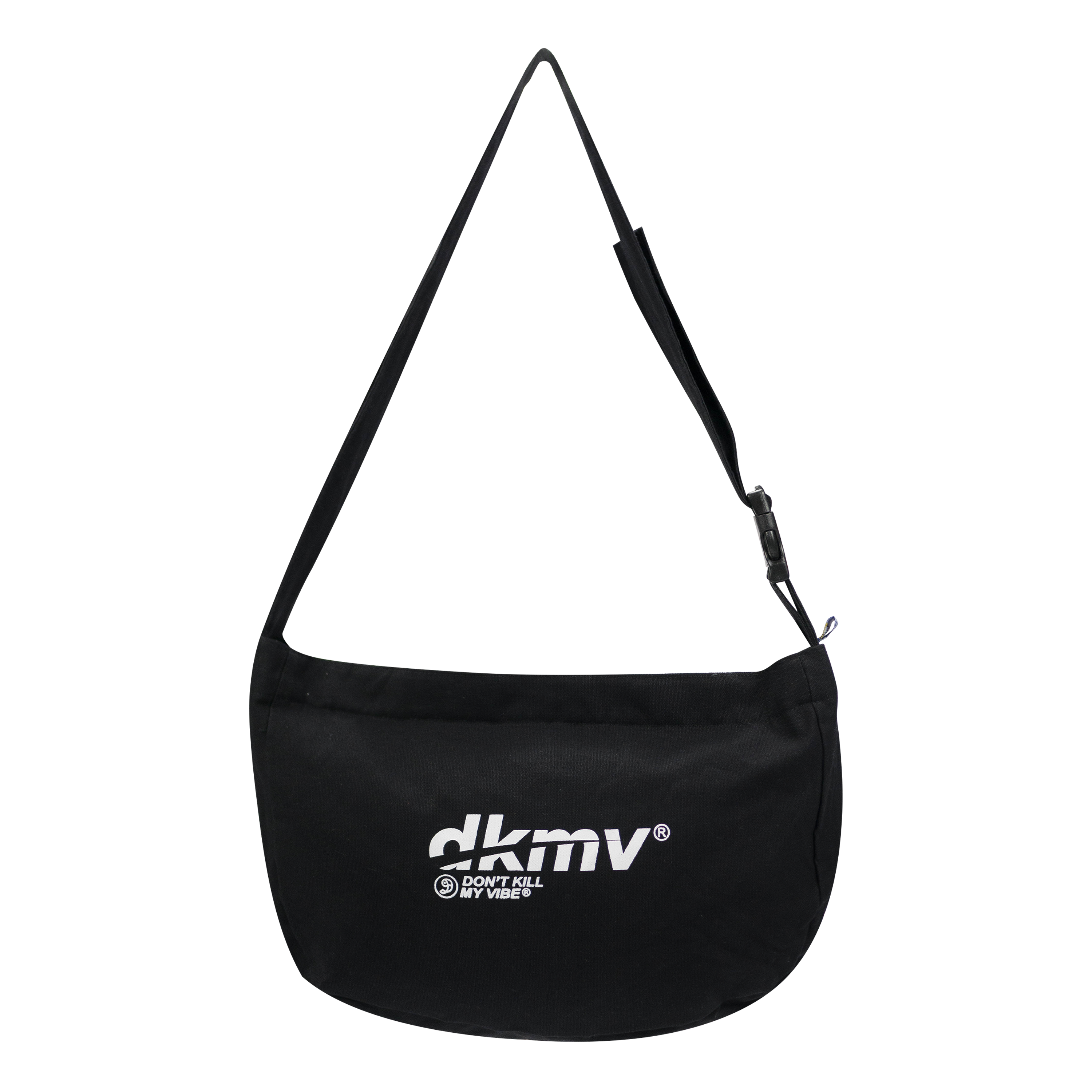 Túi đeo chéo nữ local brand màu đen | dkmv logo canvas bag - black | k-b02