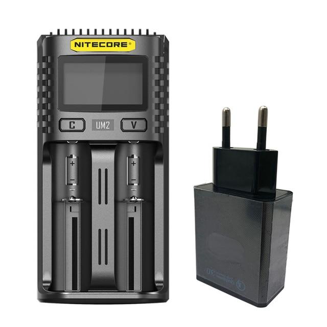 Nitecore Mạch Thông Minh Bộ Sạc QC UM4 UM2 USB Chính Hãng 100%, Bảo Hiểm Toàn Cầu Li-ion AA AAA 18650 21700 26650