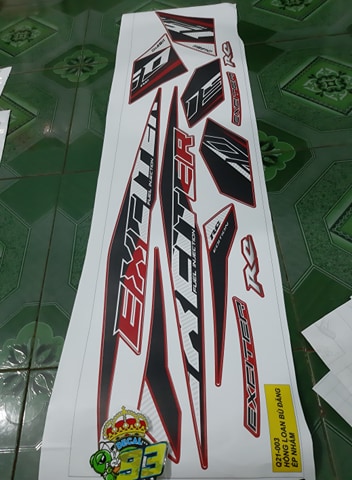 Tem rời Exciter 150  2020 đỏ