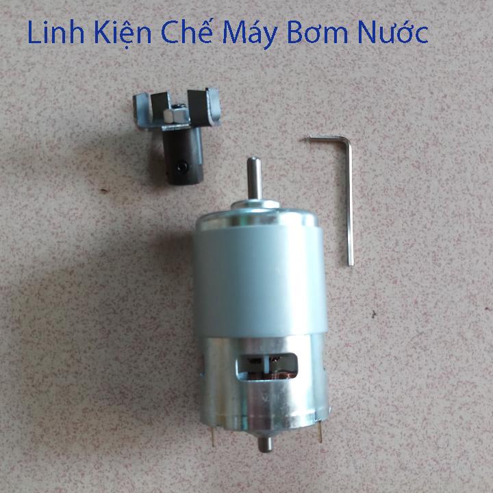 Động cơ 775 + trục cánh quạt chế máy bơm nước