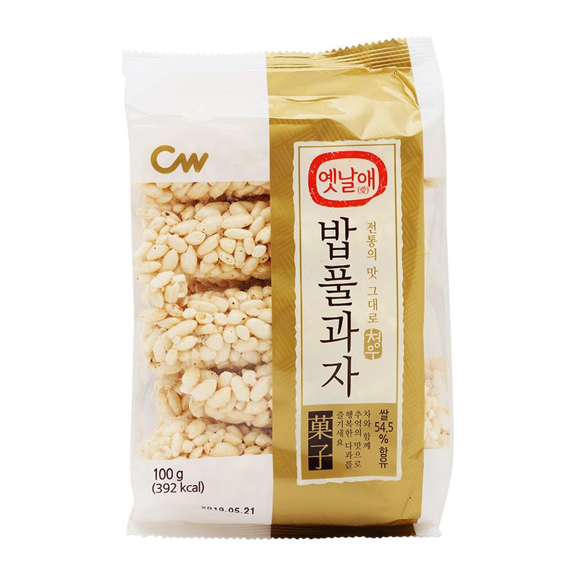 Bánh cốm gạo thơm ngon giòn ngọt cw rice snack 100g
