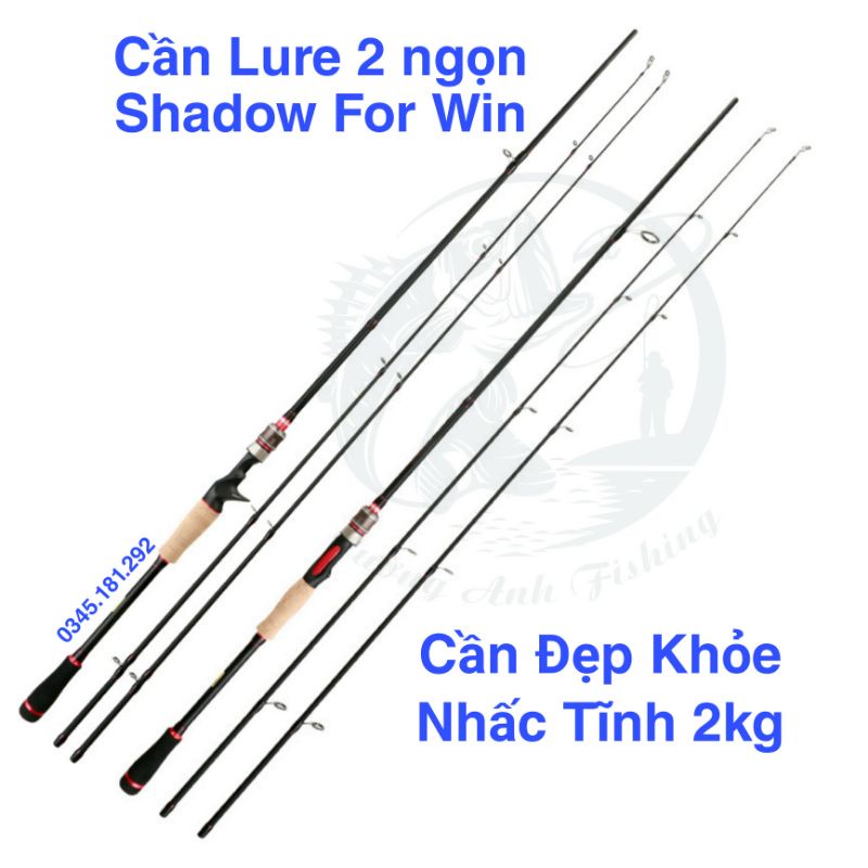 Cần câu lure shadow for the win 2 ngọn m và ml thế giới đồ câu lure 68 cần lure giá rẻ