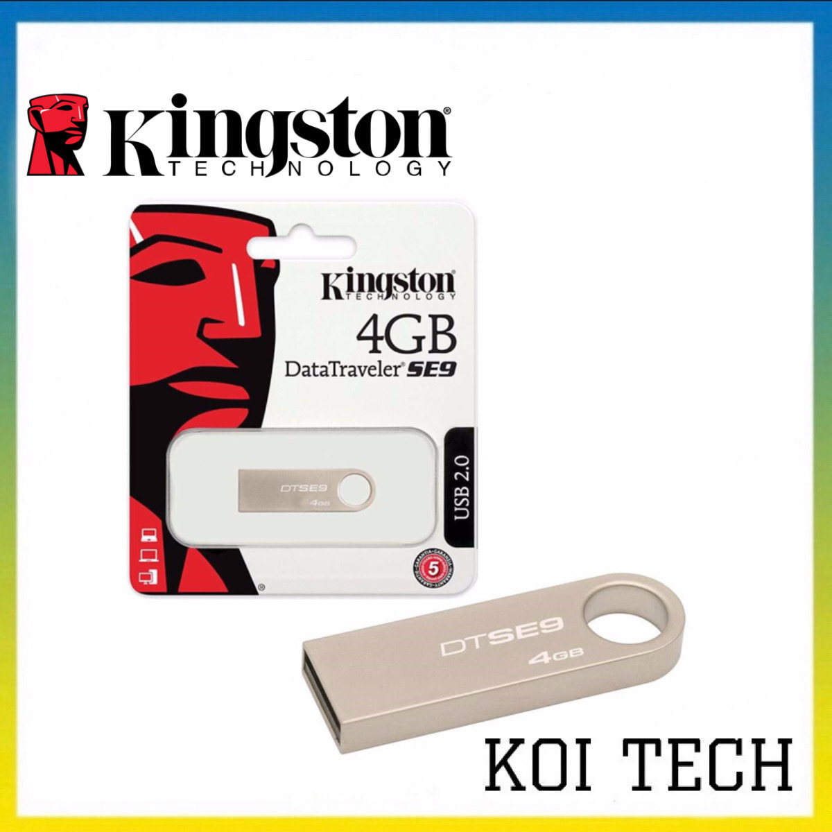 USB 2.0 Kingston DataTraveler SE9 4GB - DUNG LƯỢNG THỰC  - KOI TECH