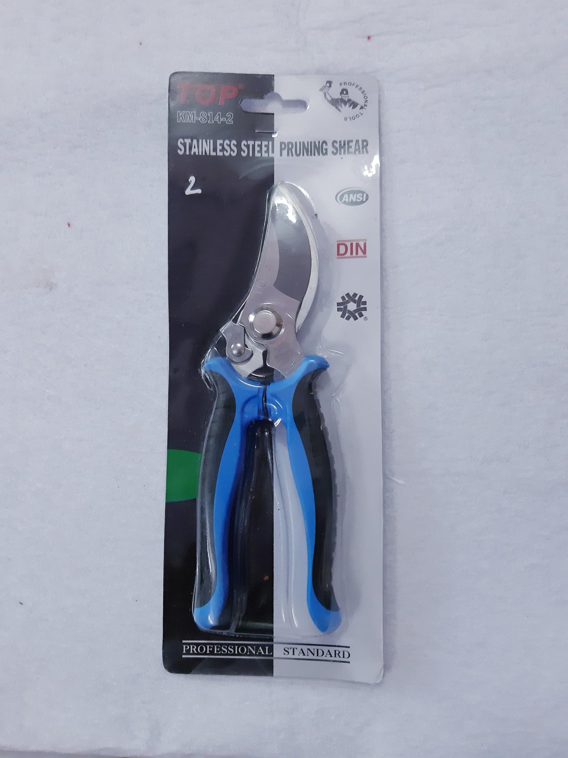 Kéo cắt cành mỏ cong inox top - km-814-2