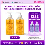 MUA 2 TẶNG 2 Nước Rửa Chén Thiên Nhiên Keido.home 500ml – Sạch Nhanh, Thơm Dịu, An Toàn
