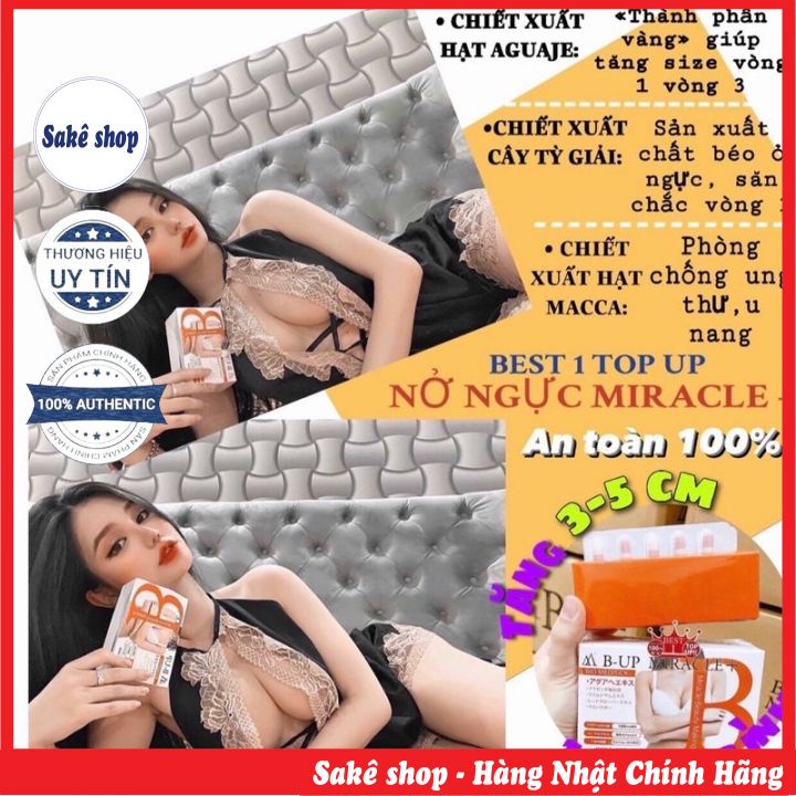 Viên uống tăng vòng 1, vòng 3 b-up miracle nhật bản