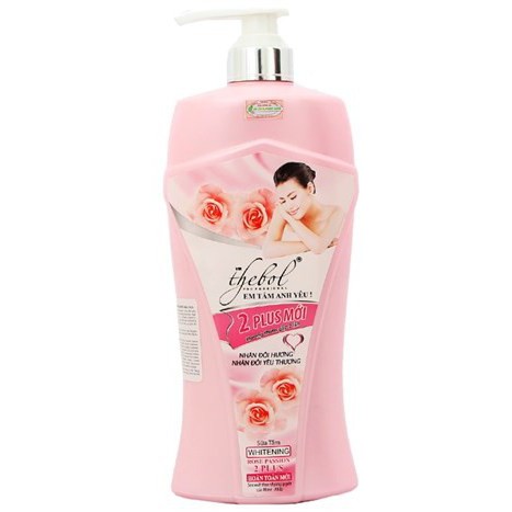 Sữa tắm thebol tinh chất hoa hồng 2 plus mới 650g