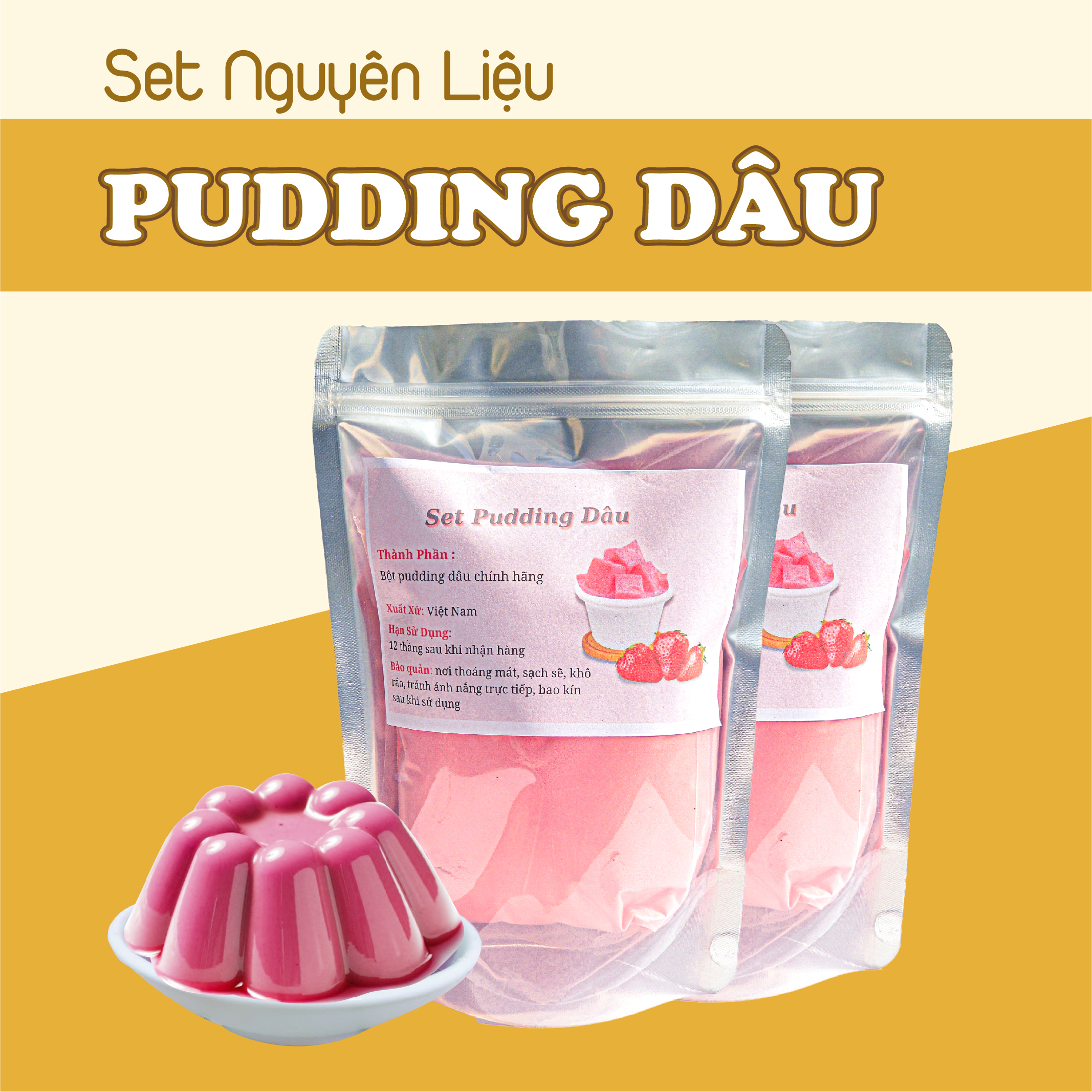 Pudding Khoai Môn Nguyên Liệu Tự Pha Trà Sữa Ngon Chuẩn Vị Trà Sữa Bếp Cute Official