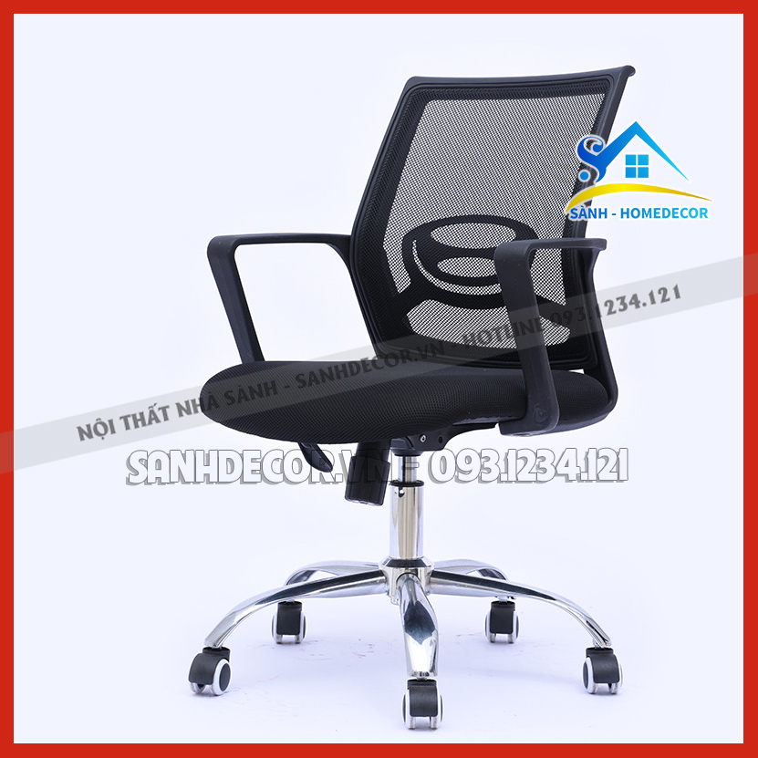 Ghế xoay văn phòng cao cấp, ghế xoay văn phòng tựa lưng nhiều màu SGX005, ghế văn phòn cho bé chân xoay có bánh xe Made by SÀNH DECOR