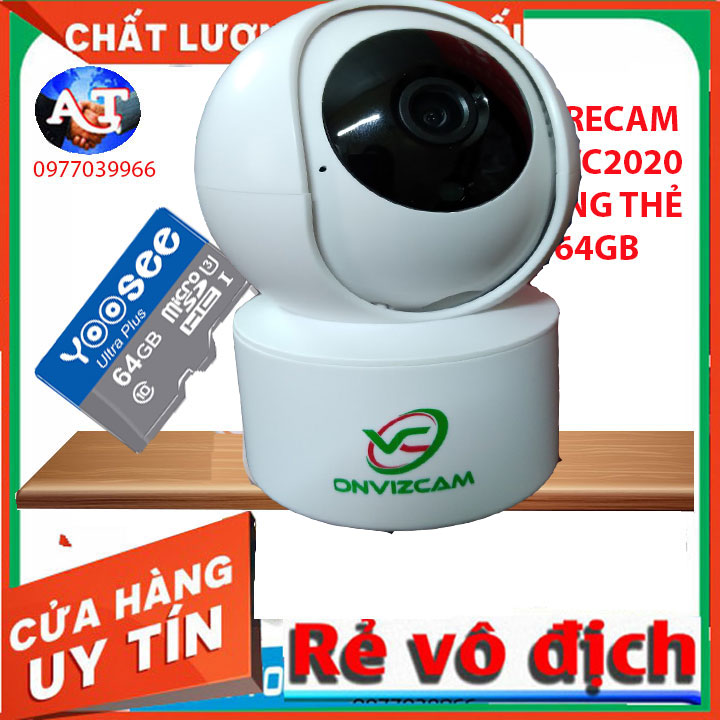 Camera ip wifi carecam trong nhà cc2020 onviz cam v5
