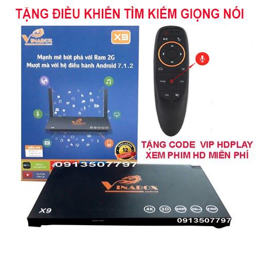 Vinabox X9 RAM 2G VINABOX X10  CHÍNH HÃNG tặng khiển  tìm kiếm giọng nói