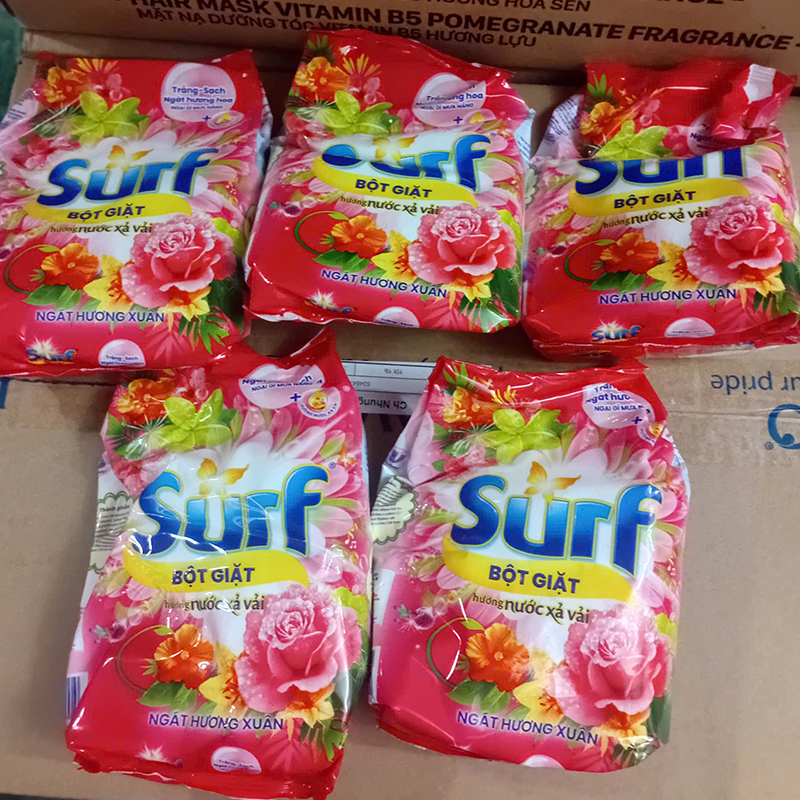 Combo 5 túi Bột giặt Surf ngát hương xuân túi 380g