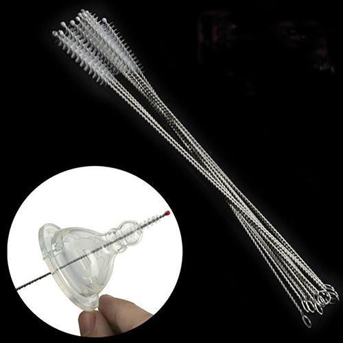 Bộ 5 Cọ Vệ Sinh Núm Ty, Ống Hút Cho Bình Nước, Bình Sữa Bé