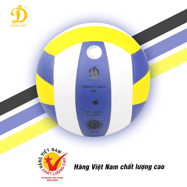 [HCM]Quả bóng chuyền Động Lực DL200C Da Pu tay thi đấu bán chuyên và chuyên nghiệp - Tặng Kim Bơm + lưới đựng