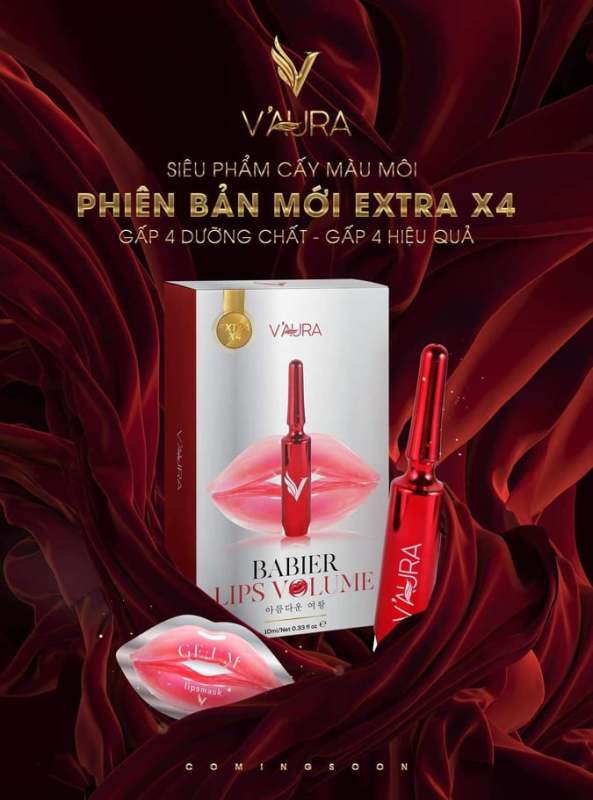 [Mua 1 Tặng 1 Kích Môi] Tinh chất cấy môi Làm Hồng Môi, Khử Thâm Môi-Babier Lips Volume cao cấp