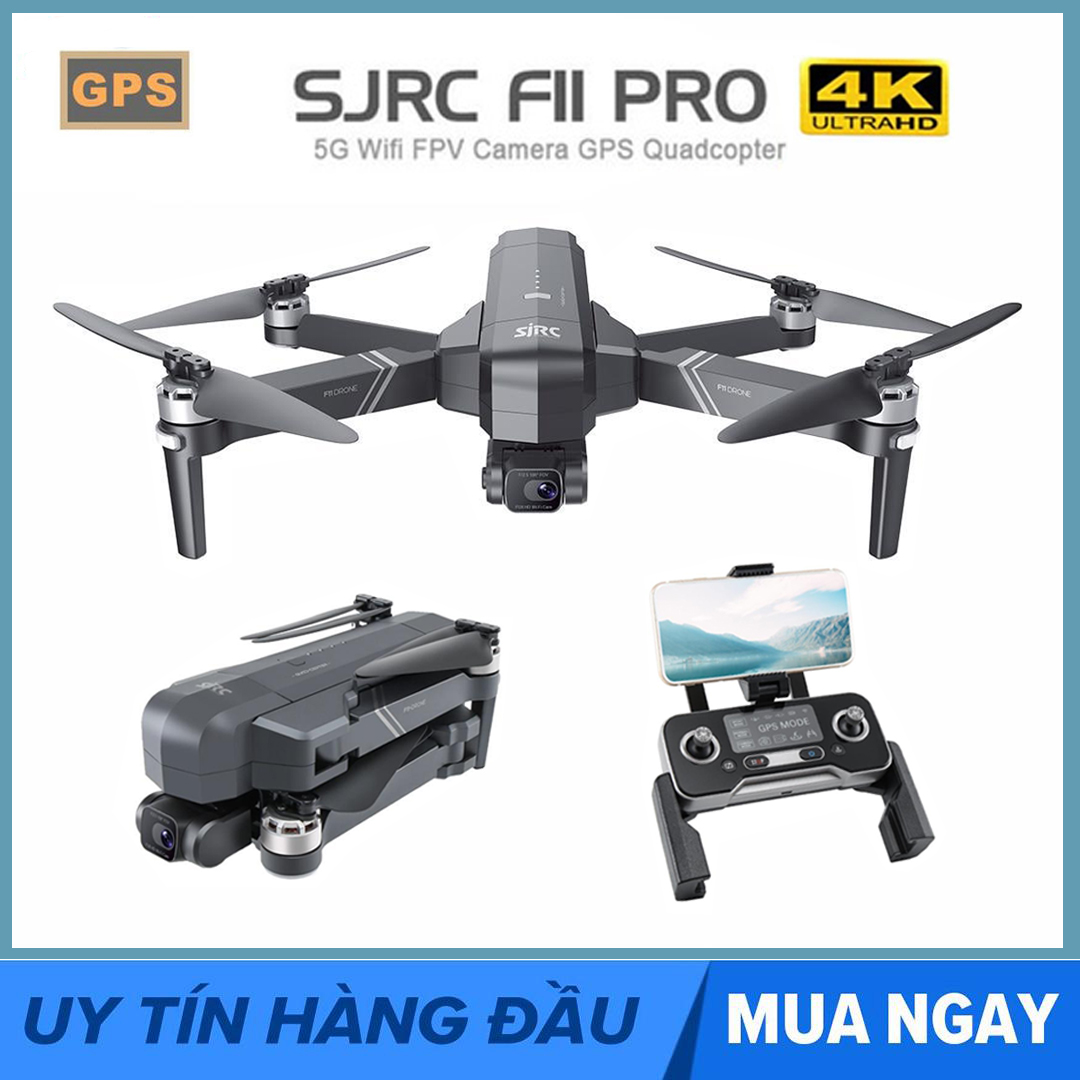 [Trả góp 0%][ BẢN NÂNG CẤP KÈM BALO ] Flycam SJRC F11 PRO  Camera 4k Gimbal trống rung 2 Trục bản nâng cấp của SJRC F11 PRO - Camera 4K - Bay 25 Phút - 2 GPS