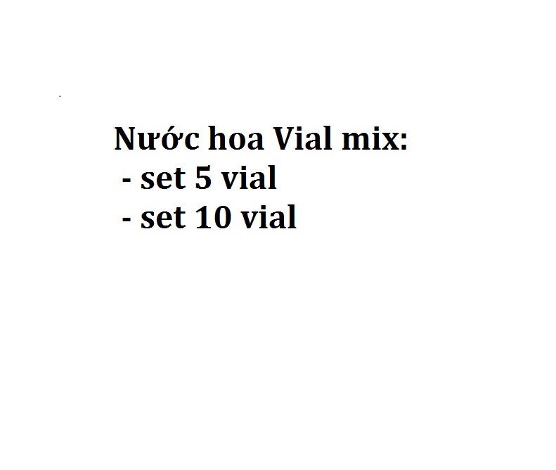 Vial nước hoa nữ mix giá rẻ theo set