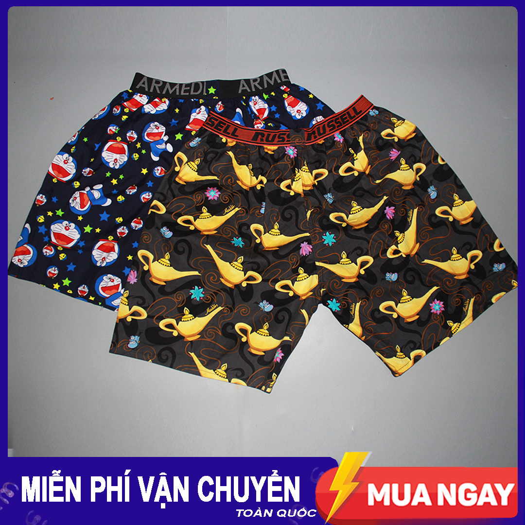 [HCM]Quần Đùi Nam - Quần Ngủ Nam - Mặc nhà - Mẫu Họa tiết BM01