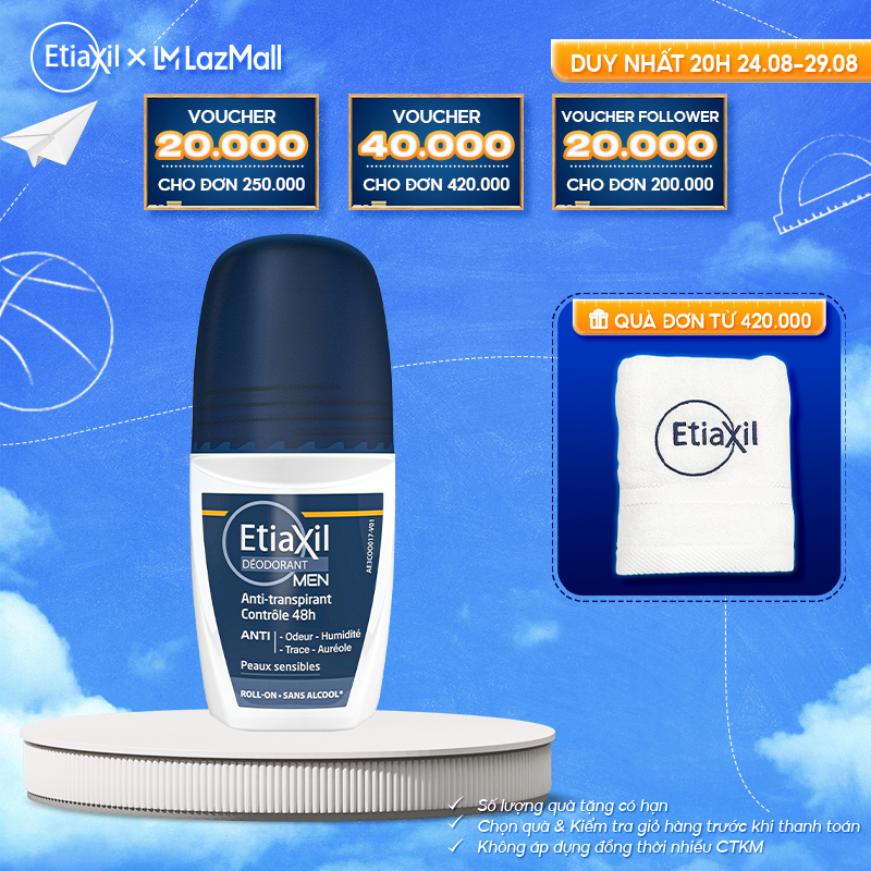 Lăn khử mùi Etiaxil men 50ml