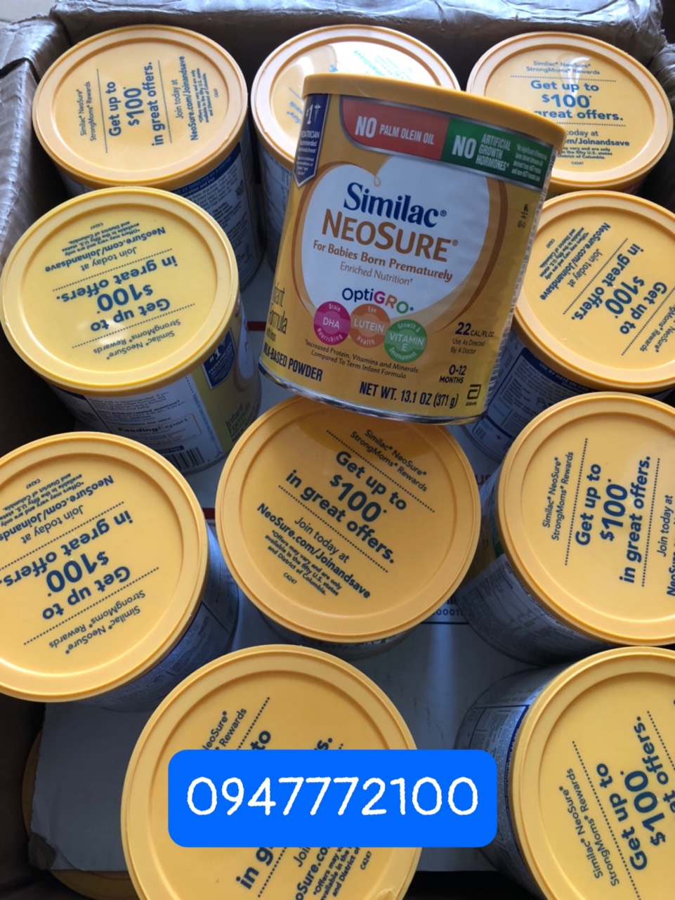 Sữa similac neosure của mỹ 371g date 2024
