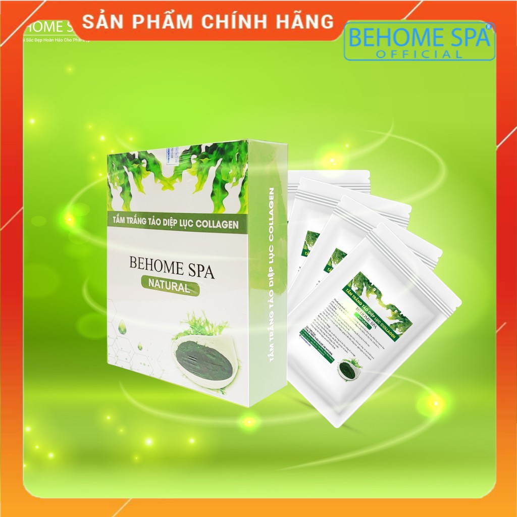 TẮM TRẮNG TẢO DIỆP LỤC COLLAGEN BEHOME SPA - TRẮNG THẬT SAU 1 LẦN TẮM, CHINH PHỤC TẤT CẢ MỌI LOẠI DA NGĂM ĐEN – CHÂN ÁI CHO NÀNG TẮM TRẮNG VÀ THOA KEM BODY MÃI MÀ KHÔNG TRẮNG