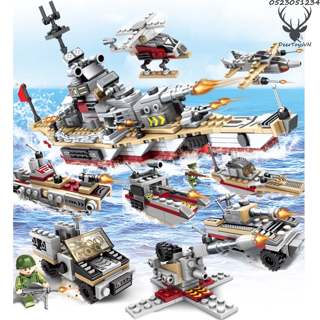 ✠✟ [502 CHI TIẾT-HÀNG CHUẨN] BỘ ĐỒ CHƠI XẾP HÌNH LEGO CHIẾN HẠM LEGO TÀU THUYỀN LEGO OTO LEGO ROBOT