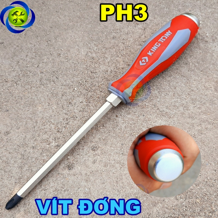 Vít đóng bake kingtony 14610306 loại ph3 cán cao su thân vít 150mm
