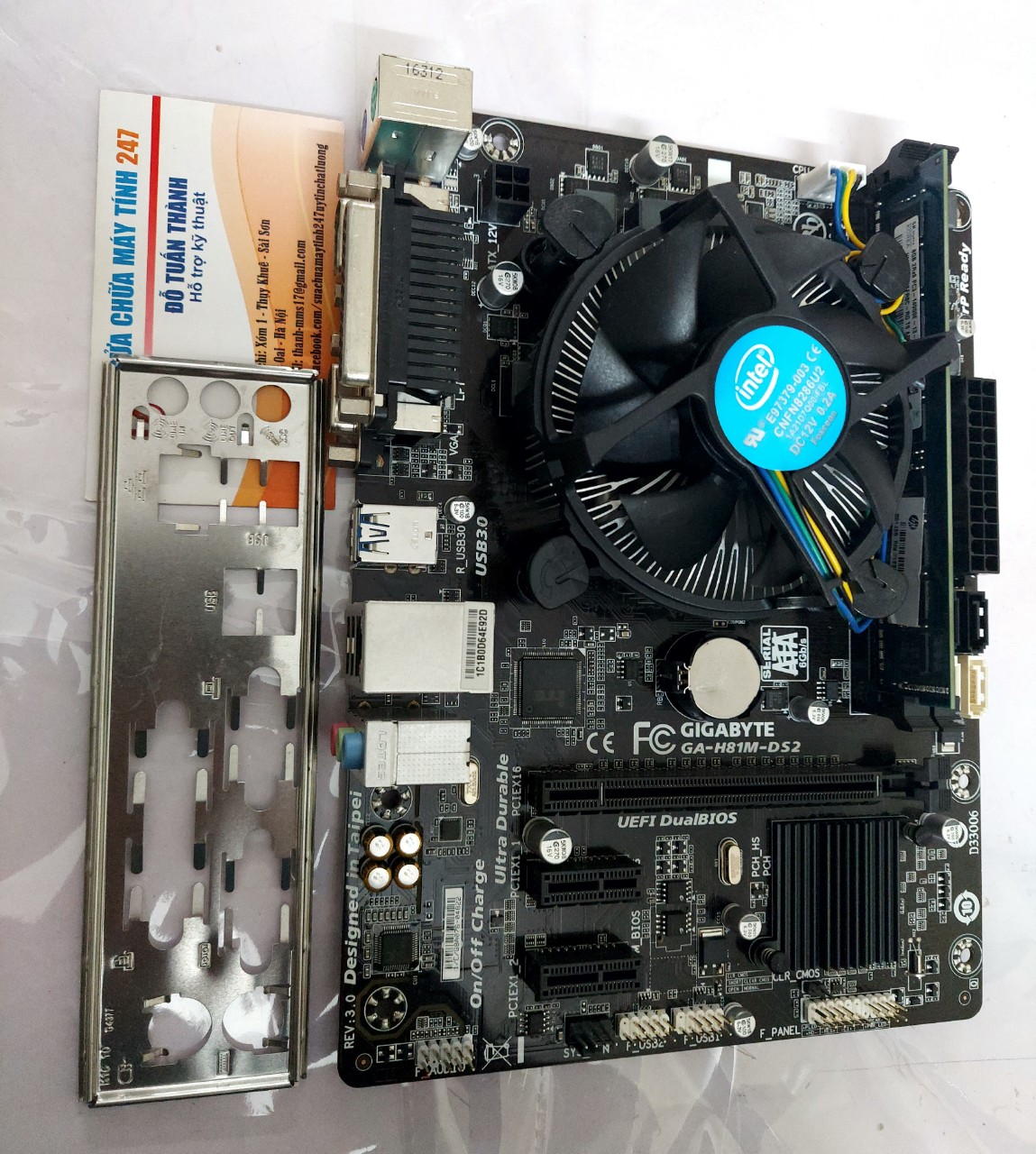COMBO Main Gigabyte H81 + CPU G3460 + Ram 4GB Tặng Kèm Fan