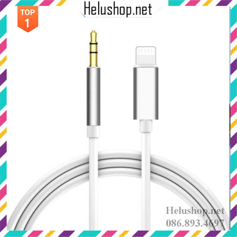 Dây cáp chuyển âm thanh iPhone sang Jack 3.5 Aux Audio nghe nhạc