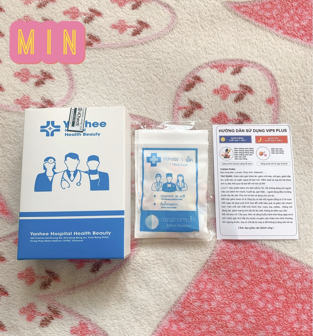 Giảm Cân VIP 9 Yanhee giảm mạnh [ Liệu Trình 1 Tuần ]