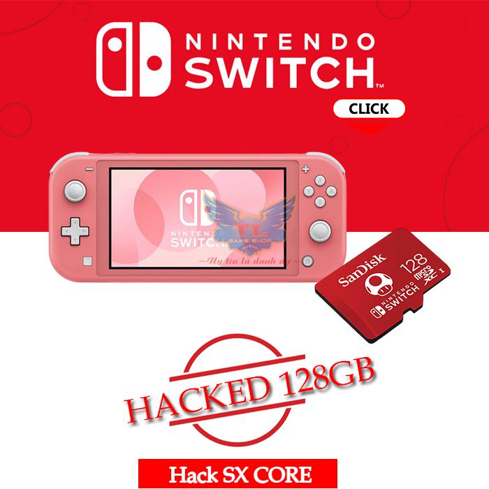 [trả góp 0%] máy chơi game nintendo switch lite h.a.c.k chip sx core + thẻ nhớ 4