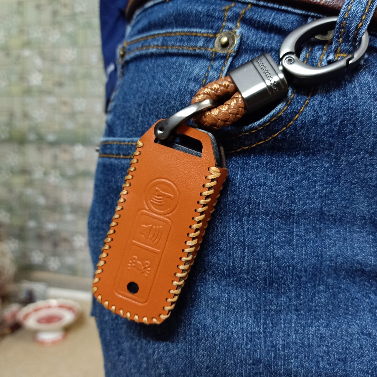 Ốp chìa khóa xe Honda SH, Sh mode, Vision, Airblade, Lead, ốp da cao cấp