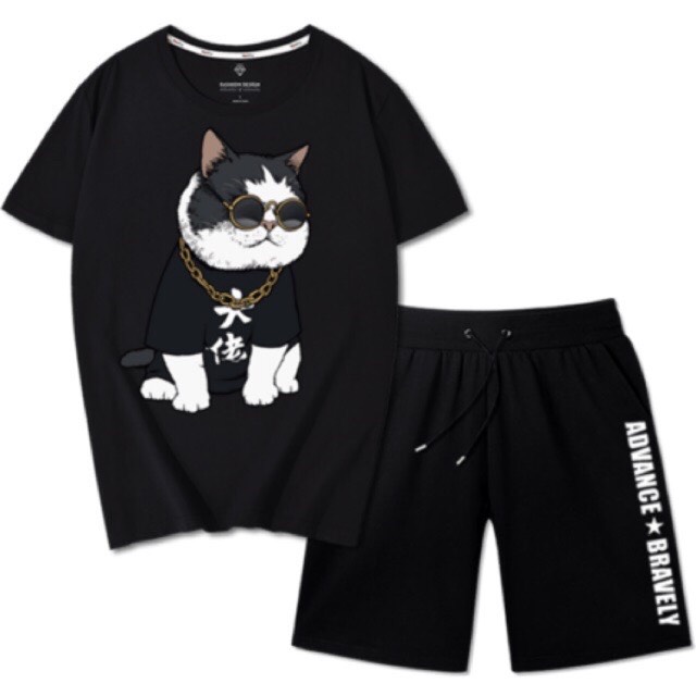 [HCM]ĐỒ BỘ THỂ THAOSET BỘ THỂ THAO IN HÌNH CON MÈO ĐEO MẮT KÍNH SIÊU NGẦU TẬP GYM HAY ĐI CHƠI ĐỀU ĐẸP MẪU MỚI NHẤT