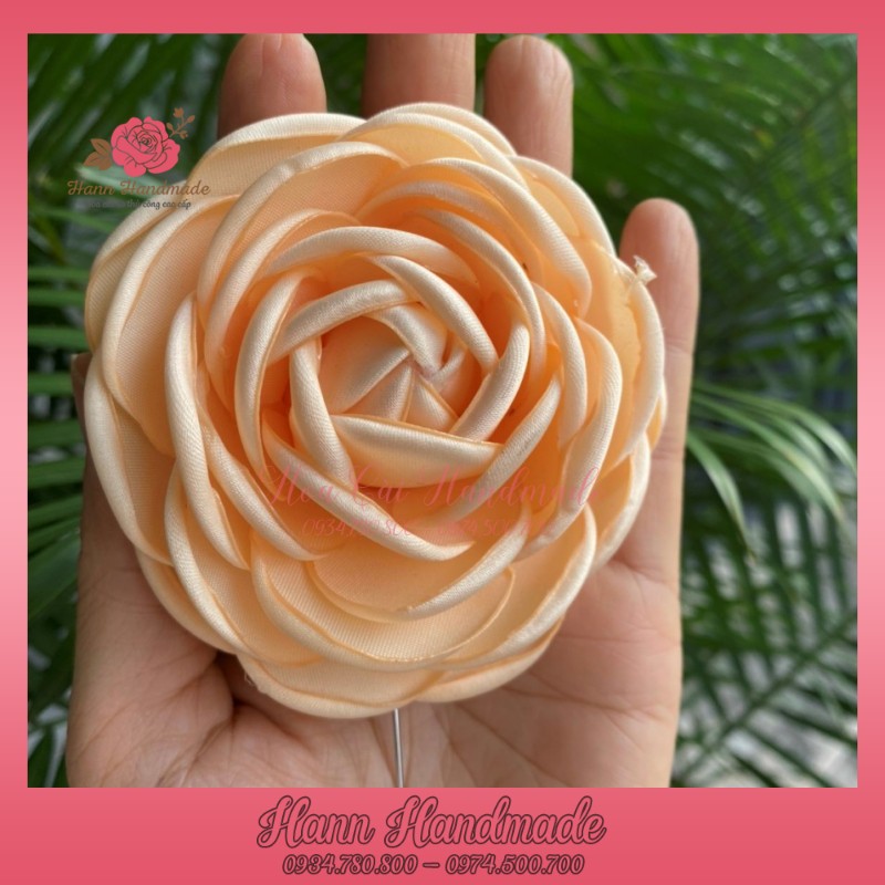 Sỉ Hoa Cài Áo Váy Lụa Mờ Cao Cấp [HANN HANDMADE - Hoa cài áo, phụ kiện thời trang sỉ]