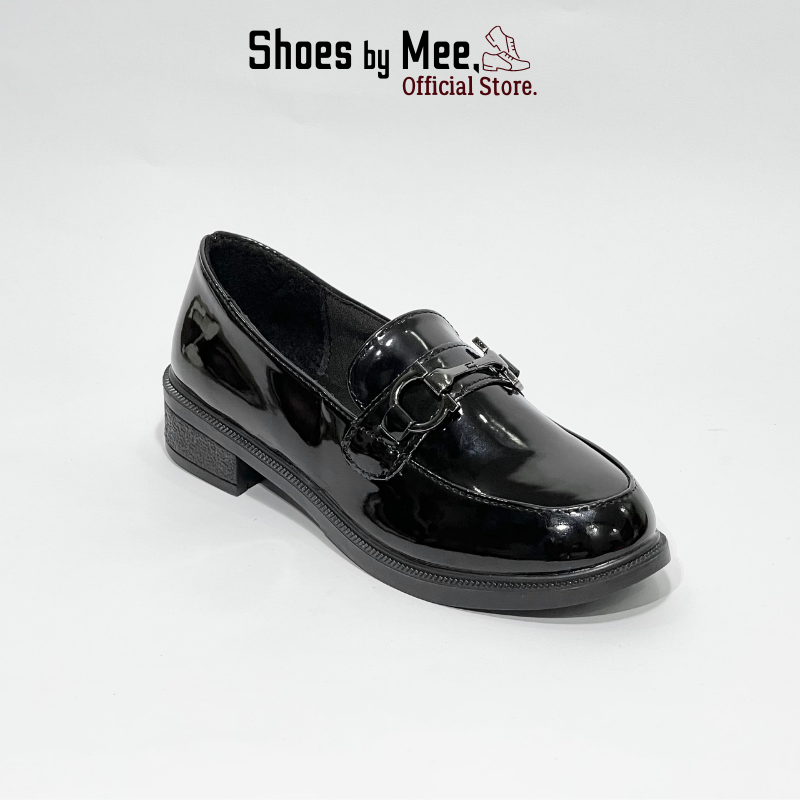 Giày Da Nữ Cao Cấp, giày Lười Đen Bóng Cao Cấp, FULLBOX 2021, Shoes by Mee Phong Cách Hàn Quốc Chất Lượng Tốt, Êm Chân