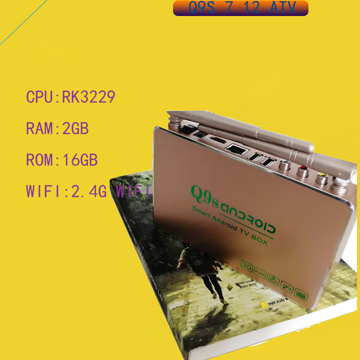 Đầu tv box q9s chip 3229 ram 2gb dùng cho tivi đời cũ