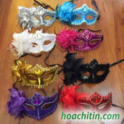 Mặt nạ hóa trang dự tiệc ren bông, đồ chơi hóa trang vũ hội