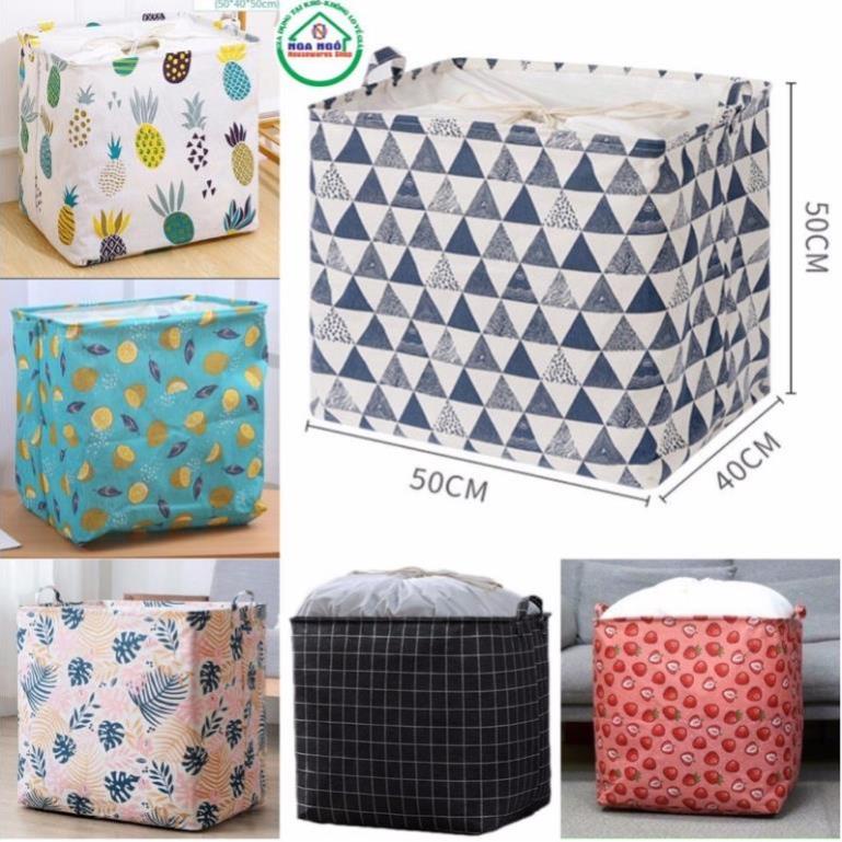Giỏ đựng quần áo cỡ lớn, túi đựng chăn màn đa năng